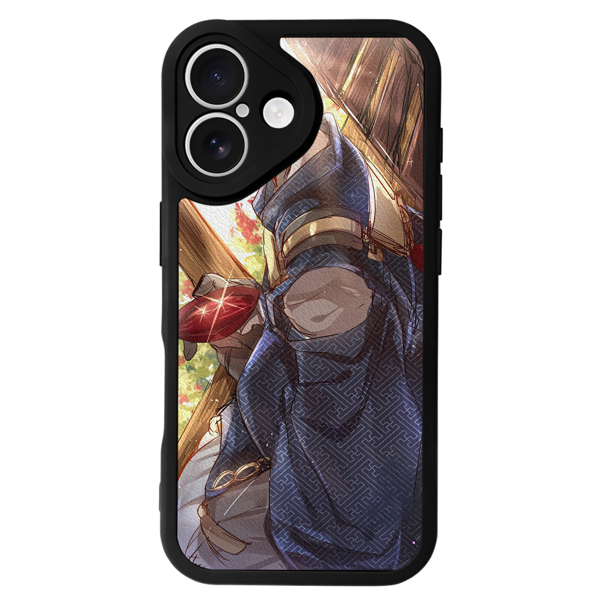 （画像用） 刀剣乱舞 Touken Ranbu 【iPhone 16シリーズ対応】シリコンスマホケース（レザー調） 材質：シリコン
